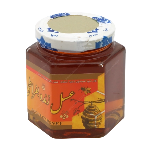 عسل زنده بغراطی ۴۵۰ گرم | عسل خام و زنده خانه سلامت