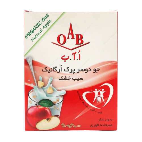 جو دوسر پرک ارگانیک با سیب خشک OAB | سالم، طبیعی و انرژی‌زا