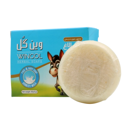 صابون شیر الاغ وین گل | نرمی و تغذیه طبیعی پوست