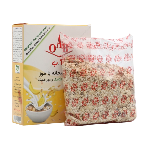غلات صبحانه با موز OAB | انرژی طبیعی روزانه با جو دوسر ارگانیک