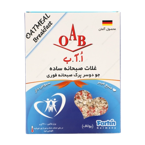 غلات صبحانه ساده OAB | جو دوسر پرک فوری، صبحانه‌ای سالم و طبیعی