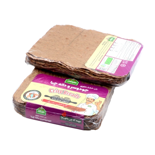 نان خشک جو دوسر و دانه چیا | خرید از خانه سلامت