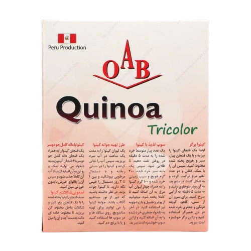 کینوا سه رنگ OAB | ترکیب سه‌گانه سلامت با پروتئین و فیبر طبیعی