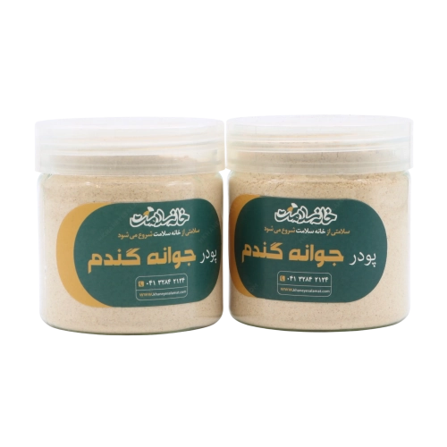 پودر جوانه گندم خانه سلامت | تولید اختصاصی و مقوی طبیعی