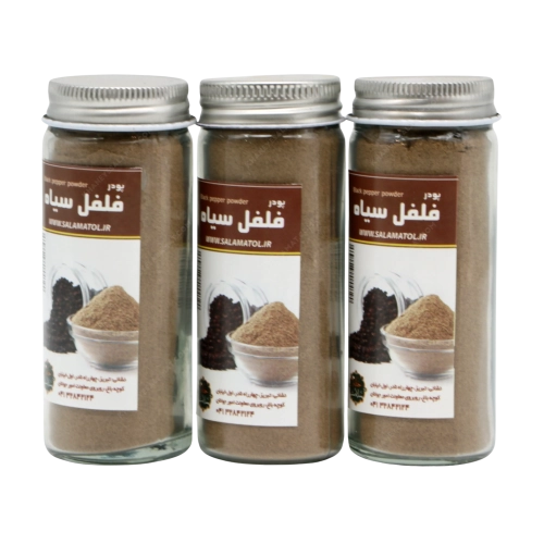 پودر فلفل سیاه خانه سلامت | تولید اختصاصی، گرم‌کننده و خالص